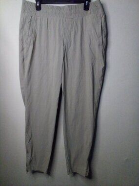 Modern Ambition Pants Women XL Delightfully Technical Ankle Zip Utility Tan